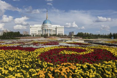Astana, Kazakistan, 2 Ağustos 2018: Residence Kazakistan Ak Orda Astana, Kazakistan cumhurbaşkanı.