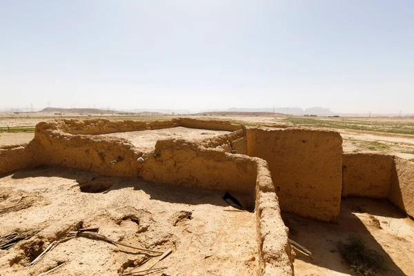 Abandoned Houses Traditional Construction Arabic Adobe Architecture Qusur Muqbil Riyadh — Stock Photo, Image