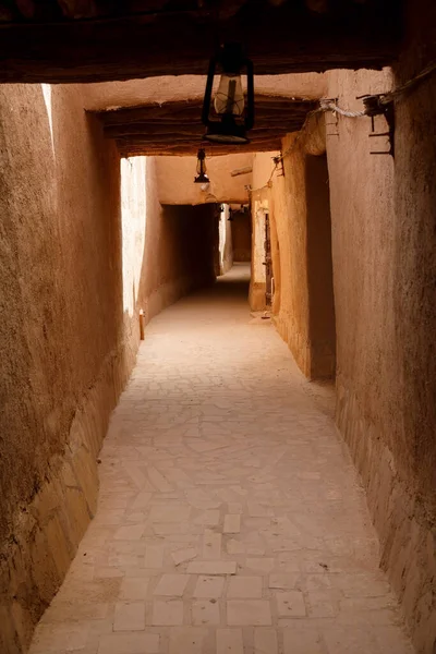 Ushaiger Riyadh Arábia Saudita Uma Aldeia Tradicional Restaurada Feita Tijolos — Fotografia de Stock