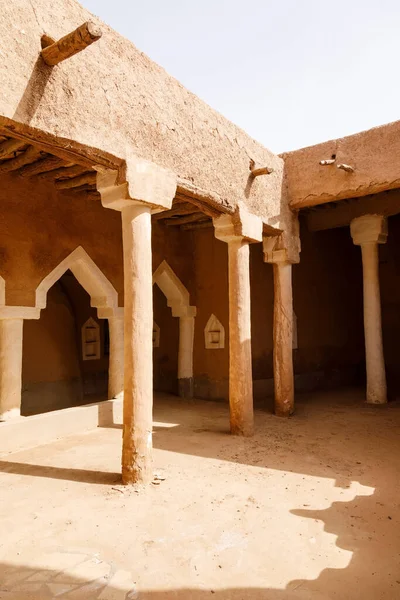 Ushaiger Riyadh Arábia Saudita Uma Aldeia Tradicional Restaurada Feita Tijolos — Fotografia de Stock