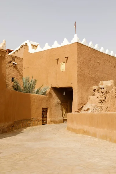 Ushaiger Riad Arabia Saudita Pueblo Tradicional Restaurado Hecho Ladrillos Barro — Foto de Stock