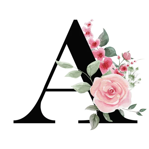 Capital letter A for text design, holiday cards, decor and design of text messages, wedding invitations.