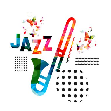 Beyaz arka plan üzerinde doodle trompet vektör illüstrasyon tasarımı