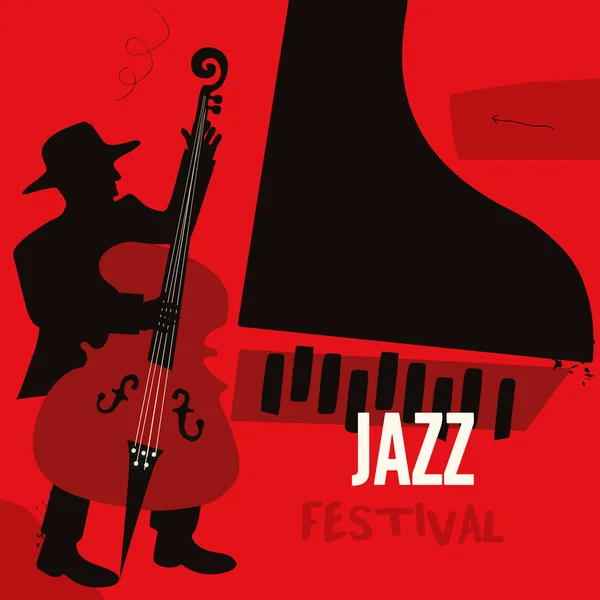 Buntes Kreatives Jazzmusik Plakat — Stockvektor