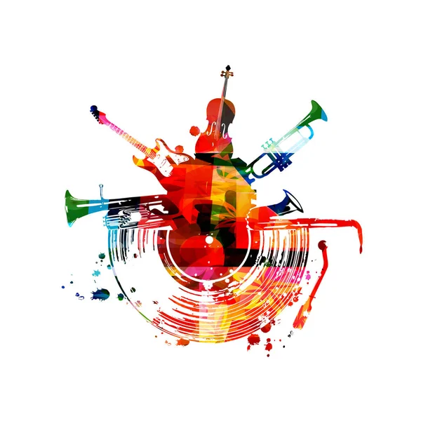 Illustration Art Vectoriel Robot Musical — Image vectorielle