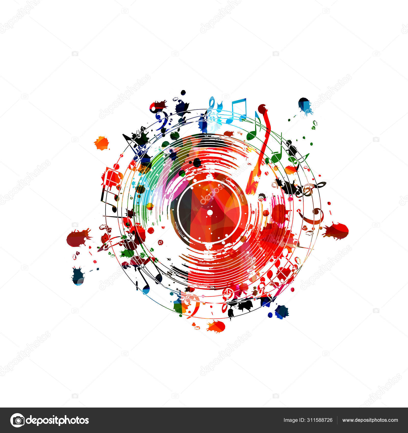 Download Colourful Musical Note 8K Phone Wallpaper