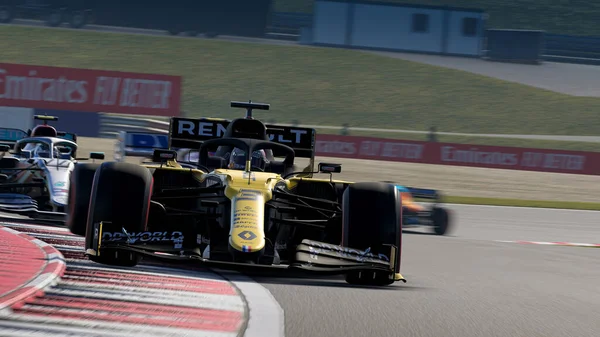 Spielberg Austria 2020 Renault Car Photo Taken 2020 Video Game — Stock Photo, Image