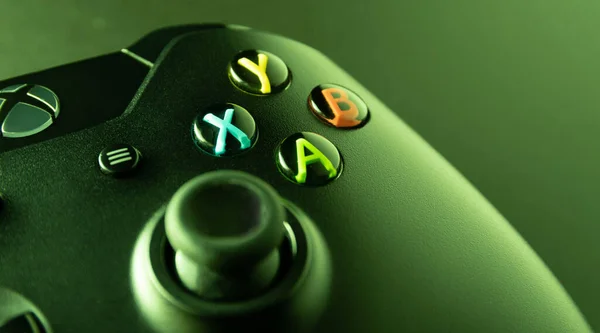 Sao Paulo Brasil 2020 Xbox One Controller Close Detalis — стоковое фото
