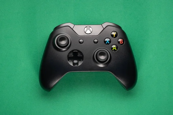 São Paulo Brasil 2020 Xbox One Black Controller — Fotografia de Stock