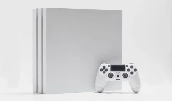 White Game Console Controller Background — Stock Photo, Image