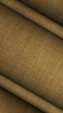 Zarif doku dönüşümlü sıcak kahverengi keten kumaş, organik moda kavramları ve çağdaş tasarım ilhamları için ideal.