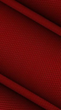 Hızlı dokuda kalın kırmızı naylon kumaş, enerjiyi sembolize eder, ileri moda tasarım ve yaratıcı tekstil yenilikleri.