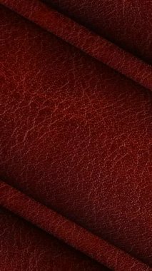 Kırmızı deri, çift desenli, hareket desenli, düz ve çakıllı yüzeyli, zanaatkar işi tasarımlar için.