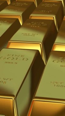 Altın Çubukların Benzersiz Parıltısı Mali Prestij ve Sermaye Enerjisi Özel Premium Değerli Metaller Konsepti