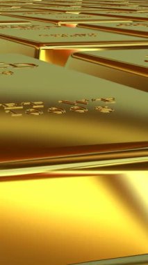 Özel Kıymetli Metallerin Zarif Arkaplanındaki Sermaye Başarı ve Finans İdaresini Göstermede Altın Çubuklar