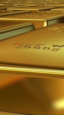 Altın Bulyonların Işıl ışıl akışı Mali Prestij ve İş Sermayesi İlhamı Özel Premium Metaller Biçiminde