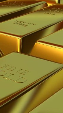 Altın Çubukların Zarif Akıntısı Mali Yenileme ve Sermaye Başarı Premium Değerli Metaller Ayrı Arkaplanda