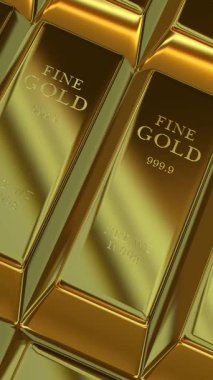 Altın Çubukların Parlak Akıntısı Özel Değerli Metaller Ayarında İş Başkenti Mükemmelliği ve Finans İhtişamı