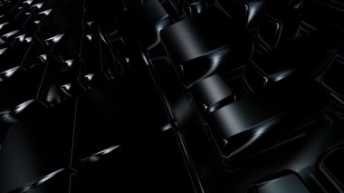 Siyah Döşemeler Arasında Seçkin Akış, Metalik Yansımalı Özel Lüks Arkaplan ve Zarif Tasarım