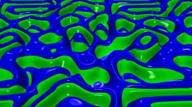 Özel parlayan mavi ve yeşil plazma animasyonu, zarif, dipsiz, metalik parıldayan parıltı, stil sahibi, soyut modern aydınlatma arkaplanı