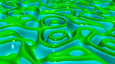 Özel parlayan yeşil ve su plazma animasyonu, zarif dipsiz metalik parıltı, şık modern soyut arkaplan aydınlatma tasarımı