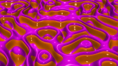 Zarif, pırıl pırıl pembe ve turuncu plazma dalgaları, pırıl pırıl, metalik kıvılcımlar, özel stil soyut arka plan hareketi.