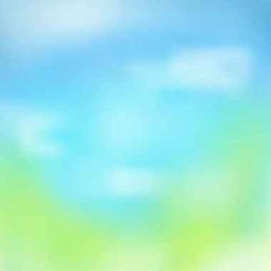 Vektör arka plan bulanık yaz gökyüzü ile