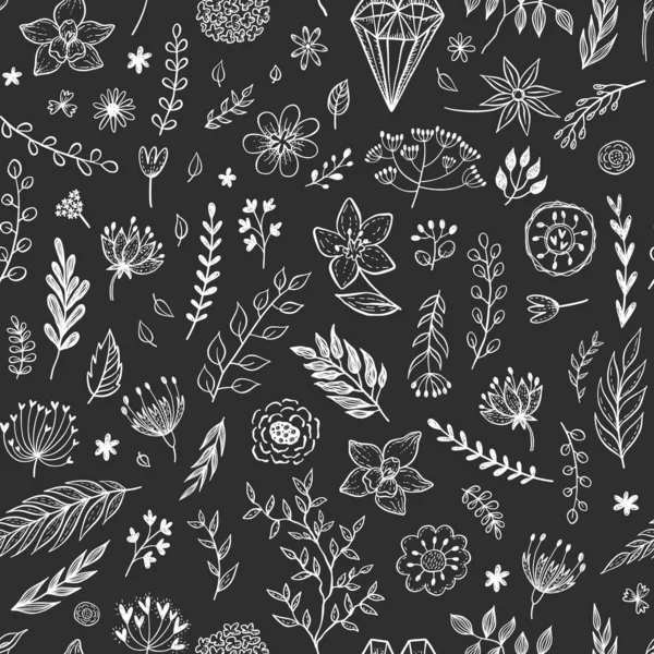 Безшовний Векторний Квітковий Візерунок Літо Весна Романтичний Дизайн Фоні Дошки — стоковий вектор