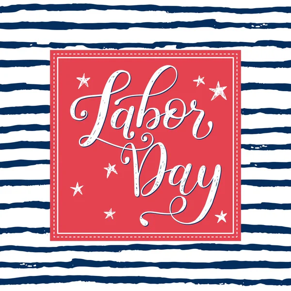 Vector Illustration Labor Day a national holiday of the United States. American Happy Labor Day Sale design poster with hand written calligraphic phrase.