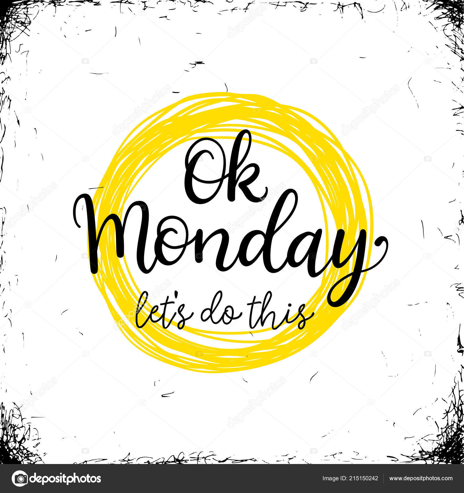 Ok Monday Let S Do This Greeting Card Vector Image By C Teploleta Vector Stock