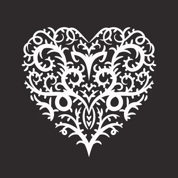 Lace Heart Silhouette