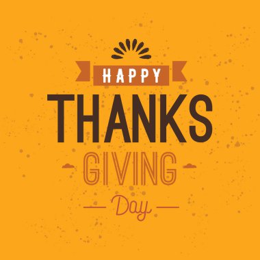 Şükran Günü. Logo, metin tasarımı. Tebrik kartları ve posterler için tipografi. Şükret..