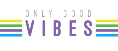 Tee sloganı ile yazdırma. Tipografi için t-shirt, hoody ya da kazak. Sadece iyi vibes.