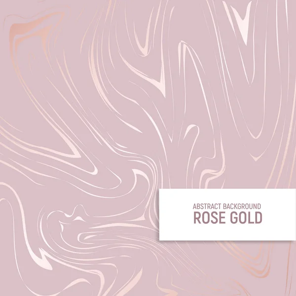 Rose gold. Texture of marble with imitation of rose gold. Elegant background for for the design of invitations, covers and other surfaces. Vector illustration.