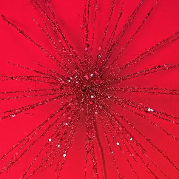 Abstract Red Glitter Star Christmas — Stock Photo, Image