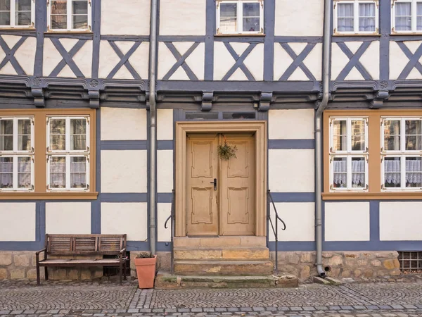 Fachwerkhaus Der Quedlinburger Altstadt — Stockfoto