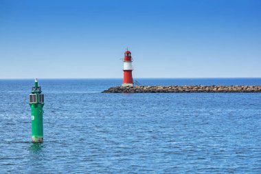 Rostock Warnemuende Doğu parkında feneri