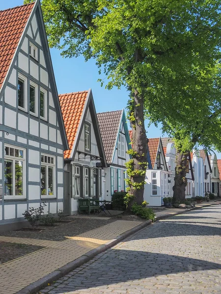 Edifici Nella Alexandrinenstreet Rostock Warnemuende Germania — Foto Stock