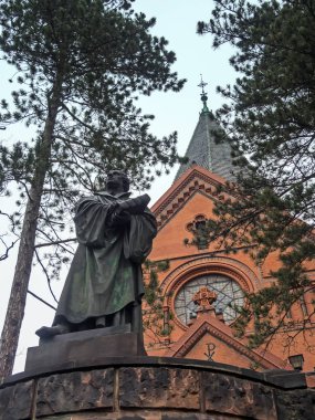 Goerlitz, Luther kilise ve Luther heykeli