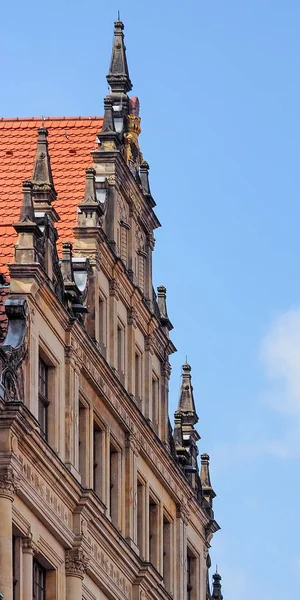 Vista Laterale Del Municipio Nel Centro Storico Goerlitz Sassonia Germania — Foto Stock