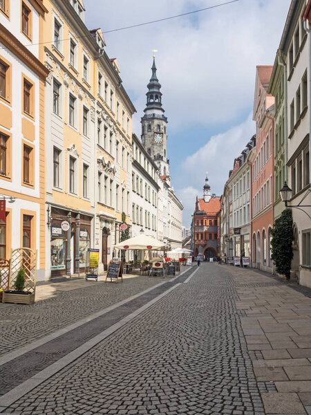 Goerlitz, Saxony, Germany: Historic buildings in the brother street (