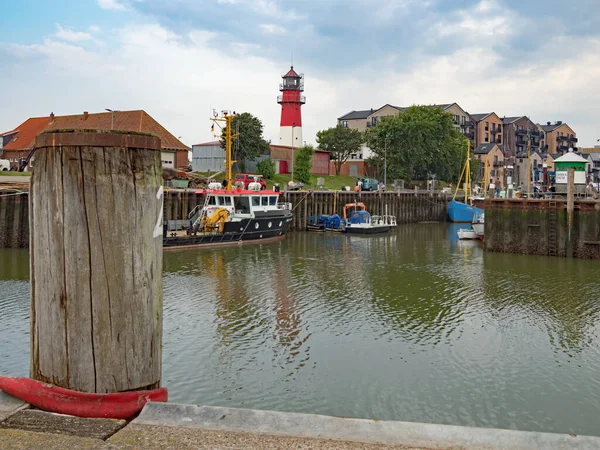 Buesum Schleswig Holstein Germania 2019 Paesaggio Urbano Porto Buesum — Foto Stock