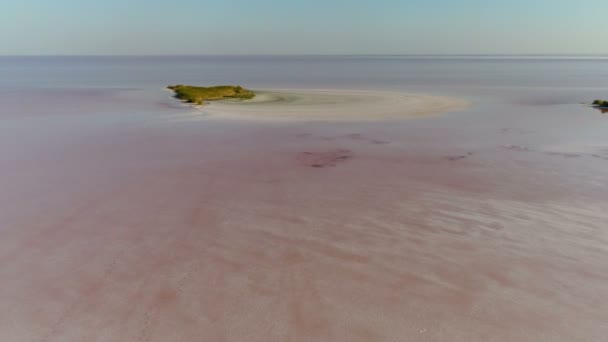 Drone widok soli morskich ziemi — Wideo stockowe