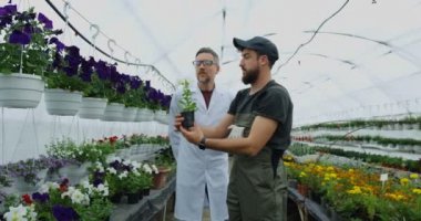 Serada yürüyen bahçıvanlar