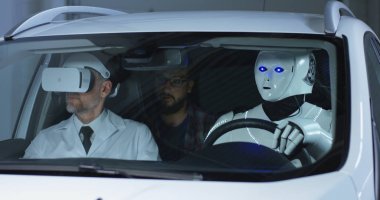 Bir araba sürüş robotu test bilim adamları