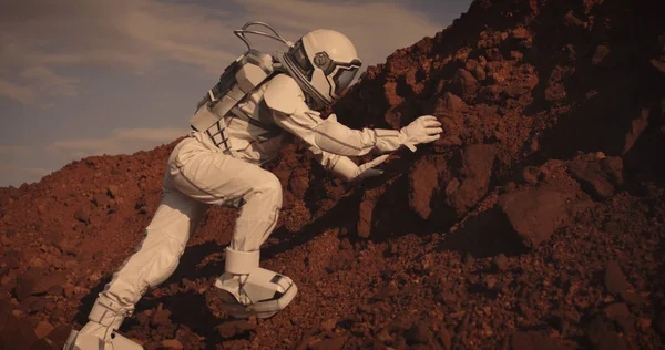 Dois astronautas em Marte — Fotografia de Stock