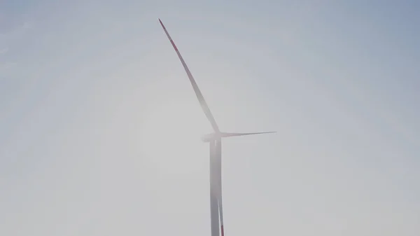 Rüzgar türbini sahada — Stok fotoğraf