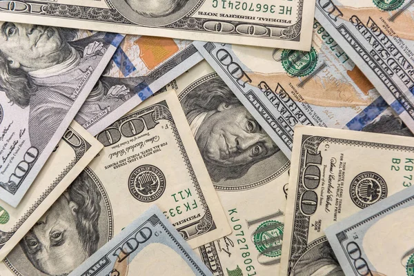 Arka plan olarak Amerikan kağıt dolar banknotları