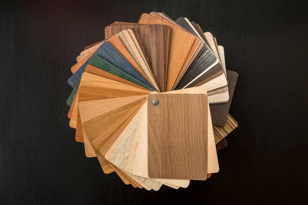 Muestrario Material Madera Como Pattenr Textura Para Decoración Interiores Diseño — Foto de Stock