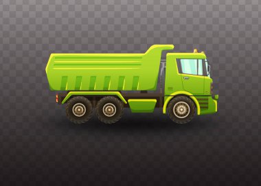 İzole kamyon vektör çizim beyaz arka plan üzerinde.